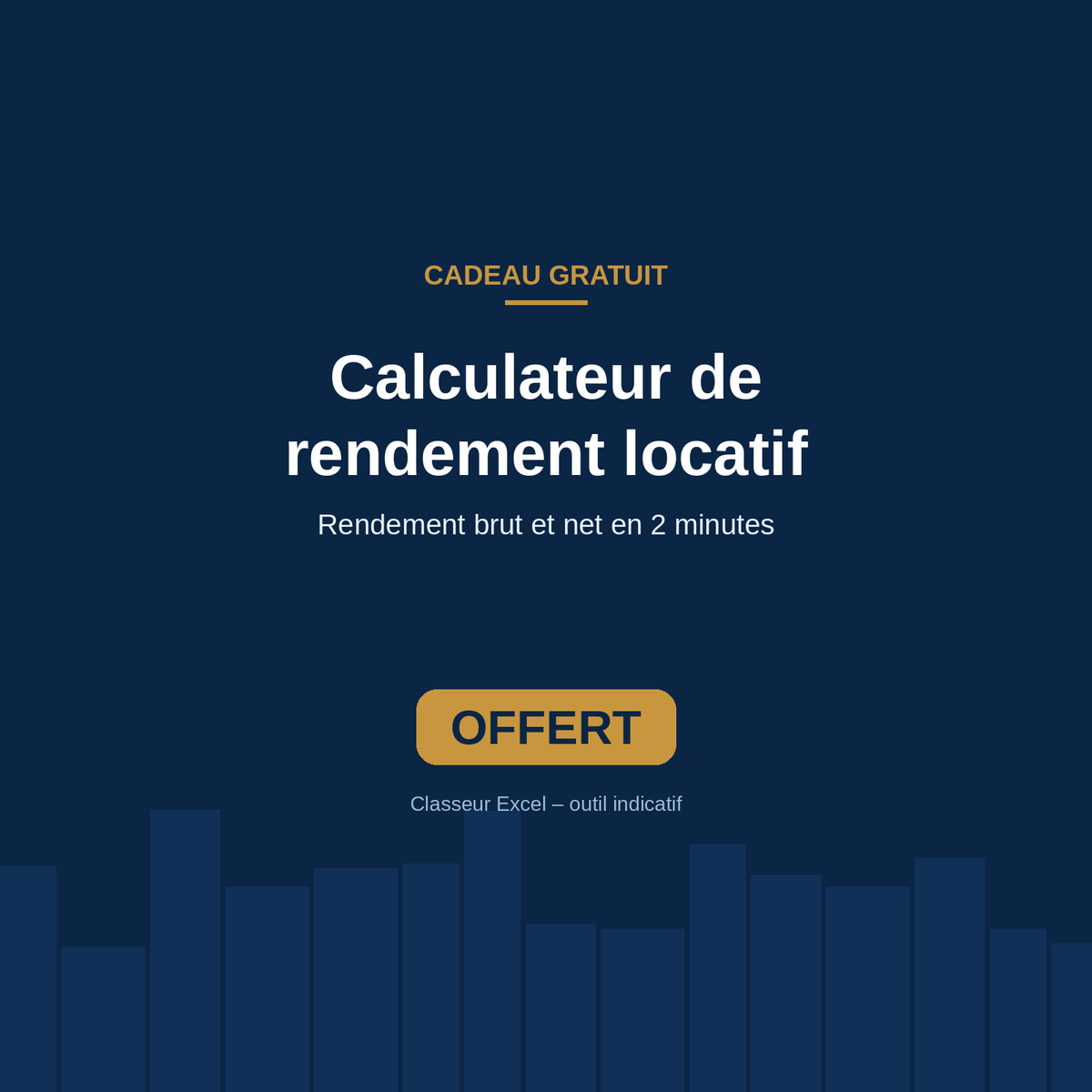 Calculateur de rendement locatif – OFFERT (Excel)
